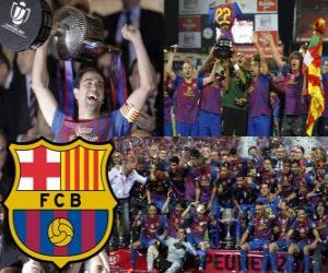 Puzzle F.C της Βαρκελώνης πρωταθλητής Κύπελλο Ισπανίας 2011-2012